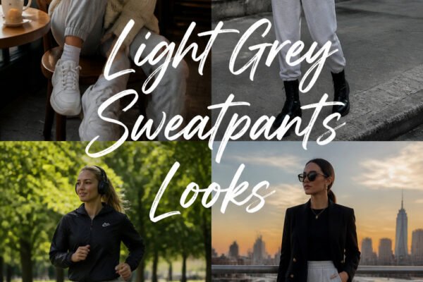 10 Fun Light Grey Sweatpants Look That Are Trending