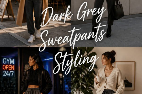 15 Best Dark Grey Sweatpants Styling for Women
