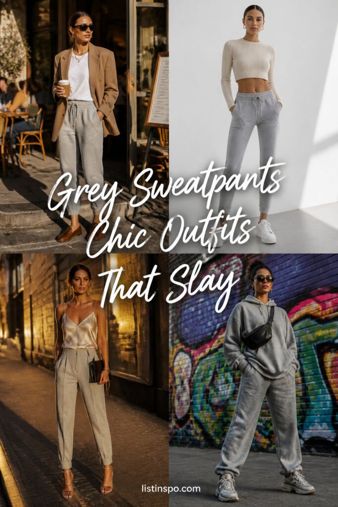 20 Best Grey Sweatpants Chic Outfit That Slay