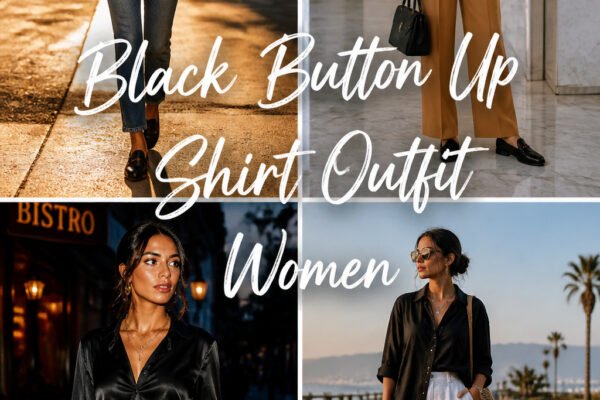25 Easy Black Button Up Shirt Outfit Women to Try Now