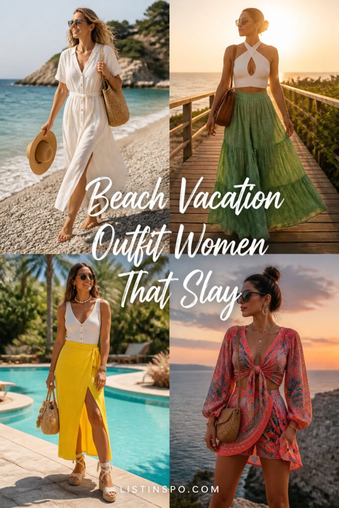 20 Easy Beach Vacation Outfit Women That Slay