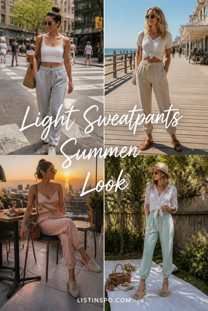 12 Quick Light Sweatpants Summer Look That Look Expensive