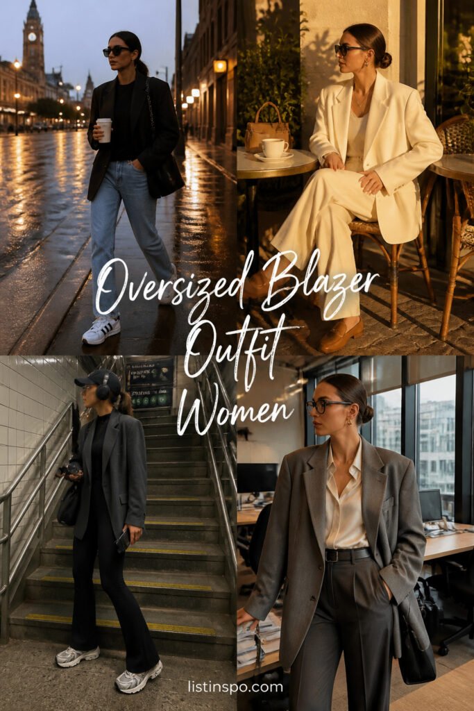 20 Fun Oversized Blazer Outfit Women That Slay