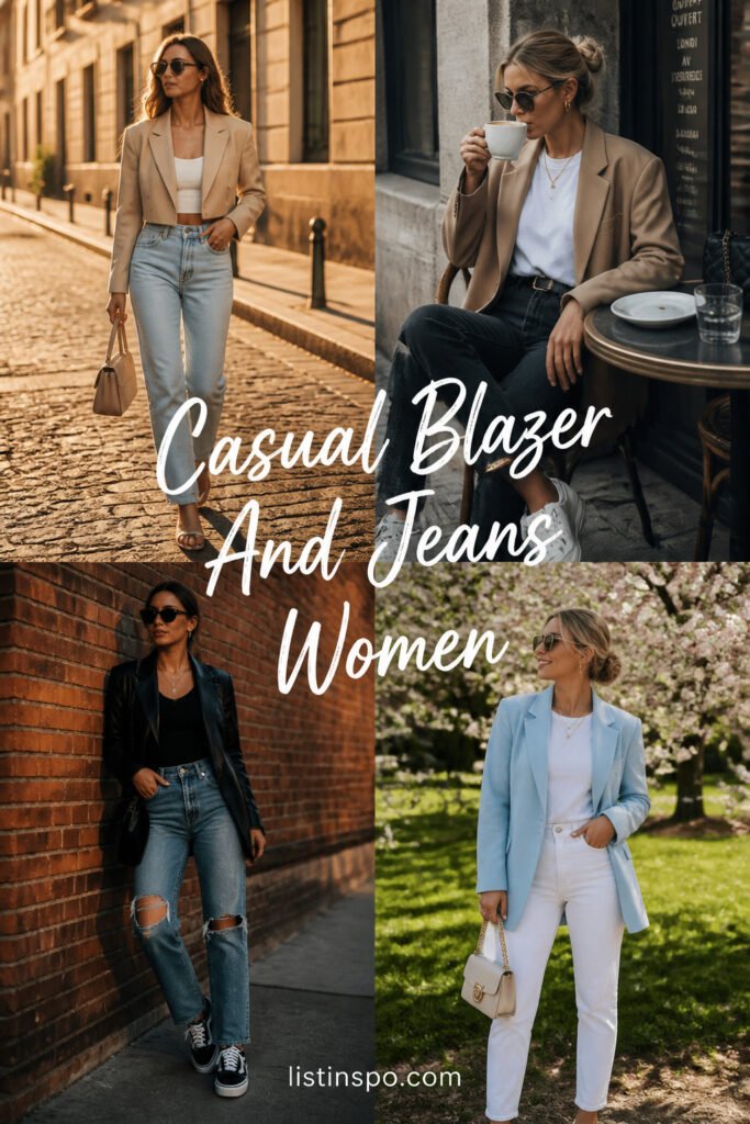 10 Easy Casual Blazer And Jeans Women You Will Love