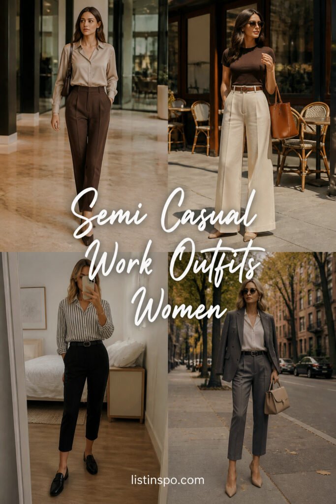 12 Cool Semi Casual Work Outfit Women That Look Expensive