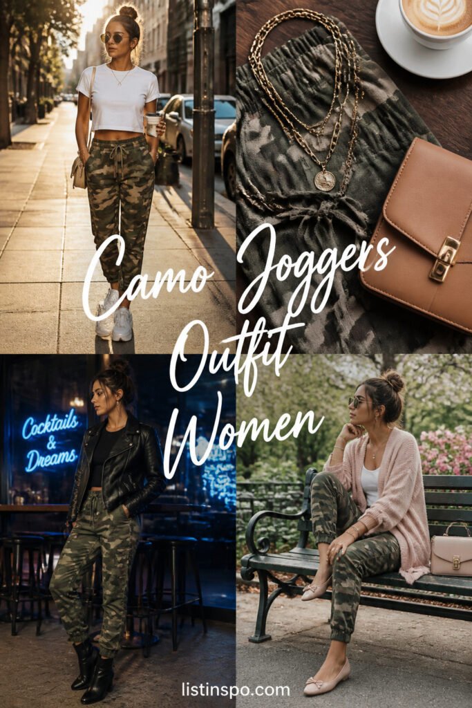 20 Easy Camo Joggers Outfit Women for Everyday Wear