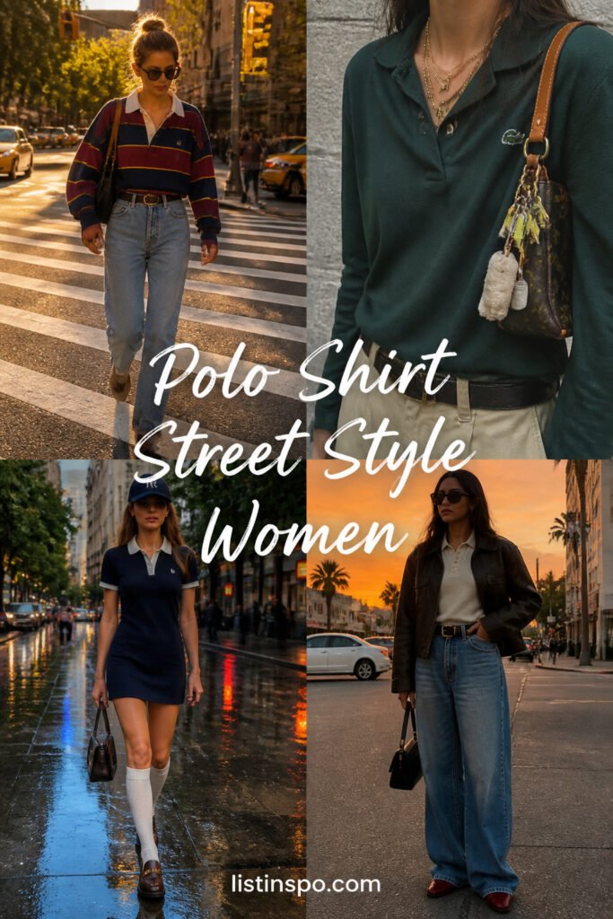 10 Best Polo Shirt Street Style Women That Are Trending