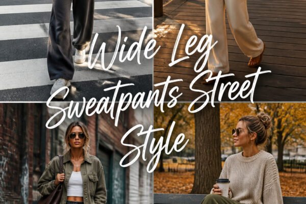 20 Fun Wide Leg Sweatpants Street Style for Everyday Wear