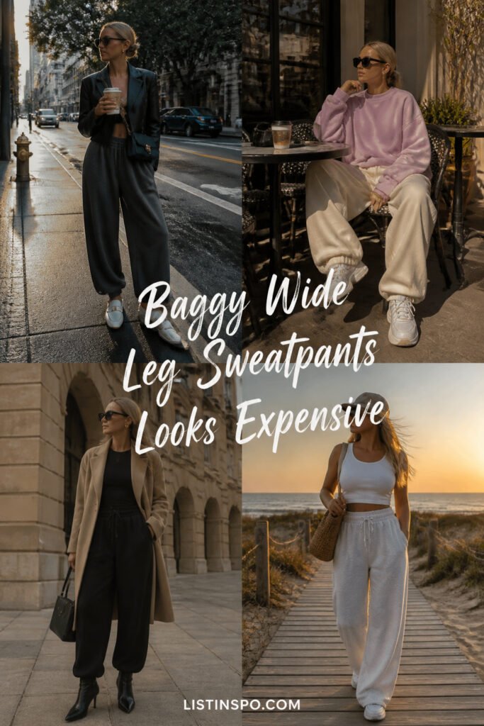 12 Fun Baggy Wide Leg Sweatpants Look That Look Expensive