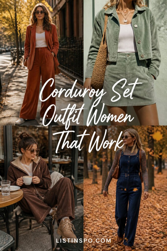 25 Best Corduroy Set Outfit Women That Work