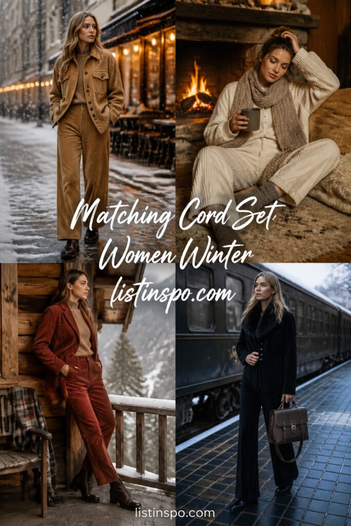 10 Cool Matching Cord Set Women Winter You Will Love