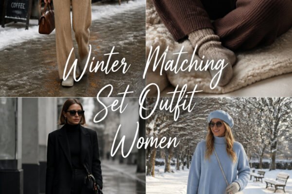 12 Fun Winter Matching Set Outfit Women Worth Trying