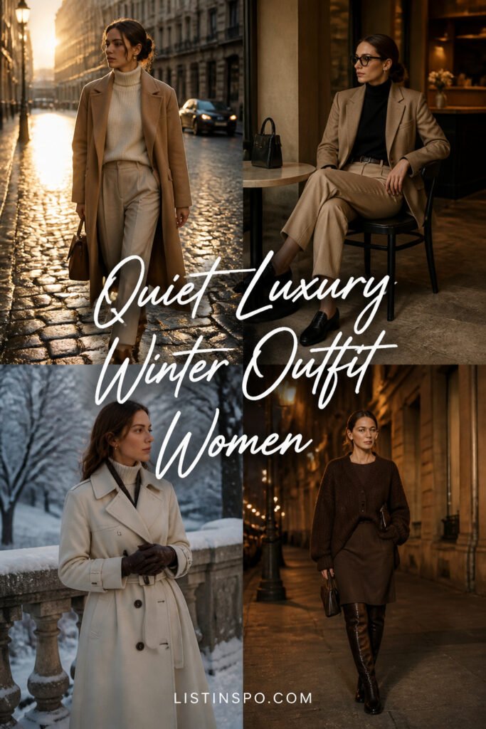 25 Top Quiet Luxury Winter Outfit Women to Try Now
