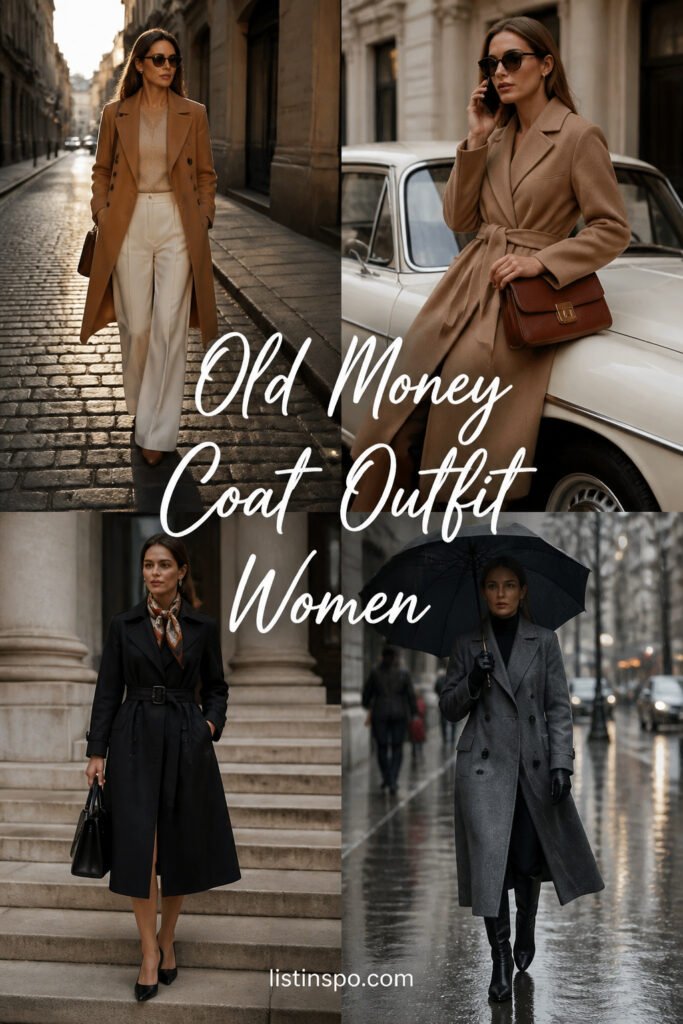 10 Cool Old Money Coat Outfit Women That Are Trending
