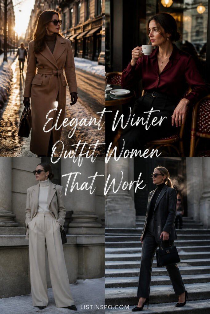 25 Cool Elegant Winter Outfit Women That Work