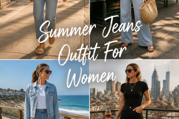 10 Easy Summer Jeans Outfit For Women That Are Trending