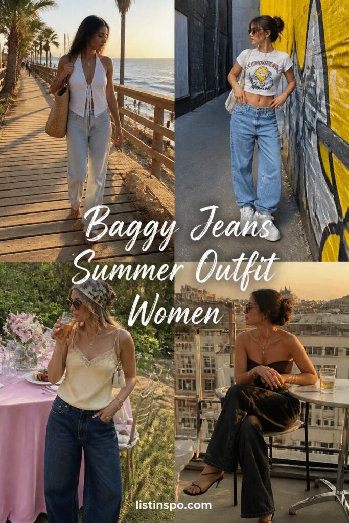 12 Fun Baggy Jeans Summer Outfit Women That Look Expensive