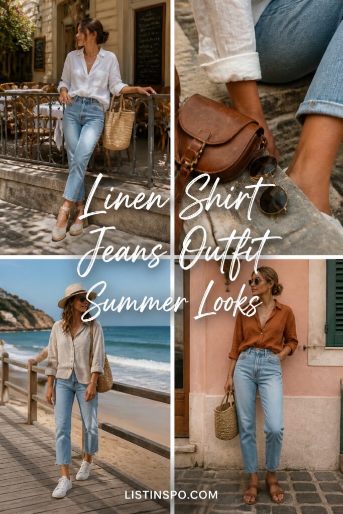 12 Best Linen Shirt Jeans Outfit Summer That Look Expensive