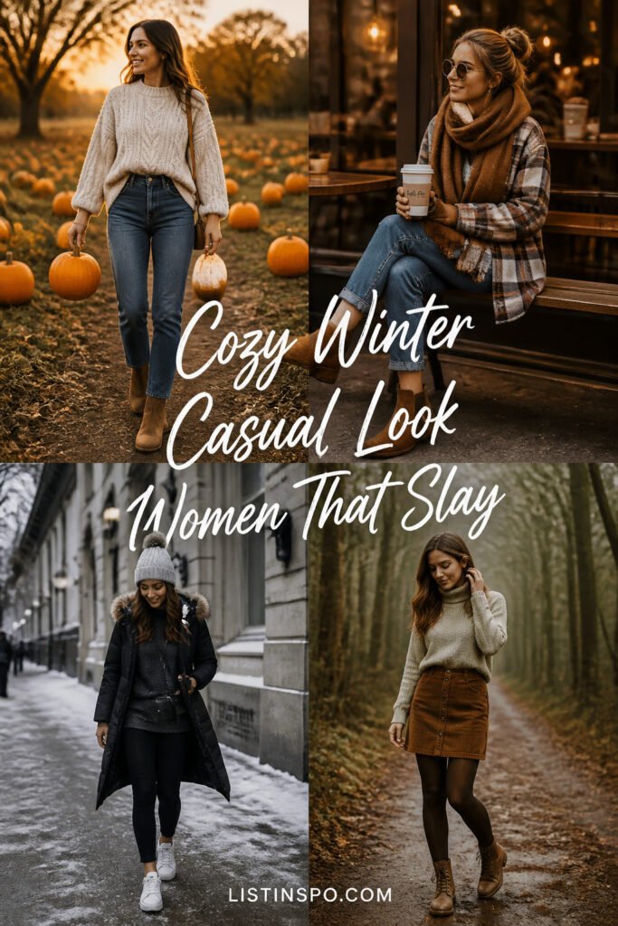 20 Fun Cozy Winter Casual Look Women That Slay