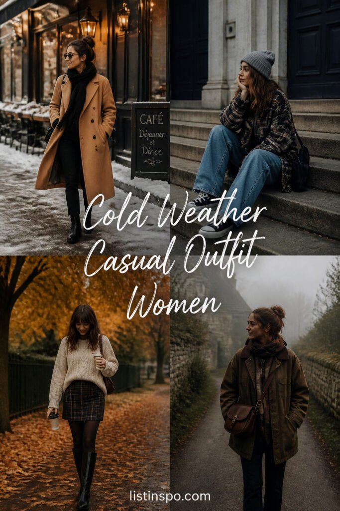 15 Quick Cold Weather Casual Outfit Women for Any Occasion