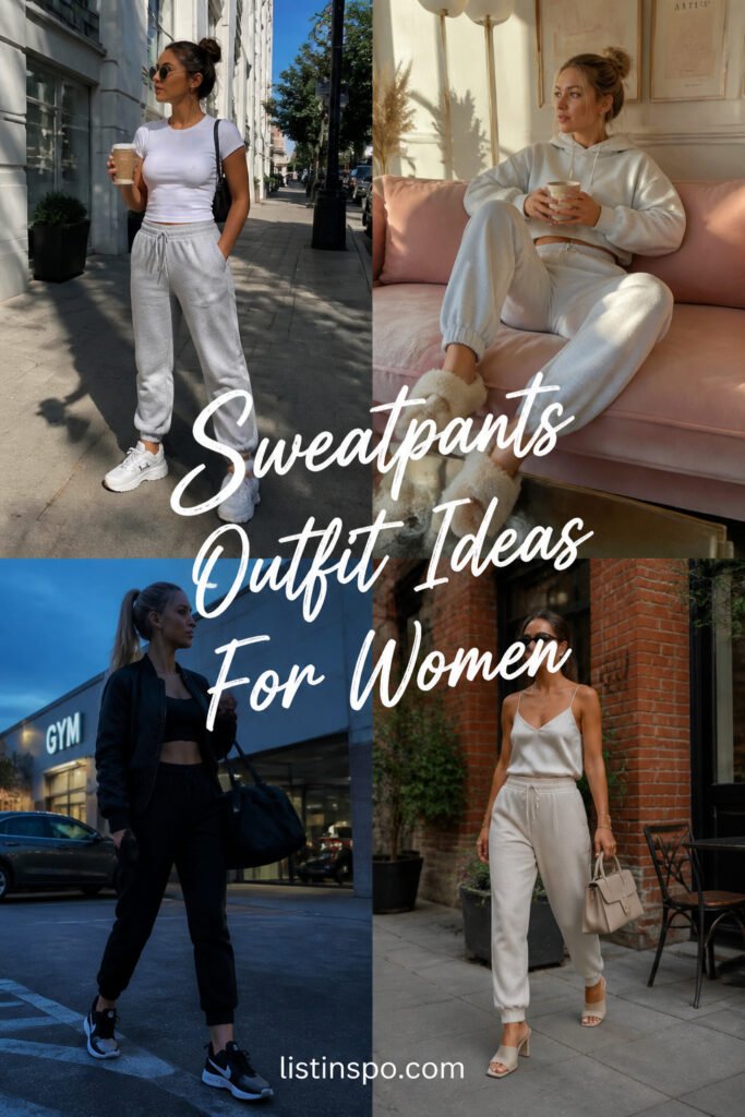 20 Easy Sweatpants Outfit Ideas For Women for Everyday Wear