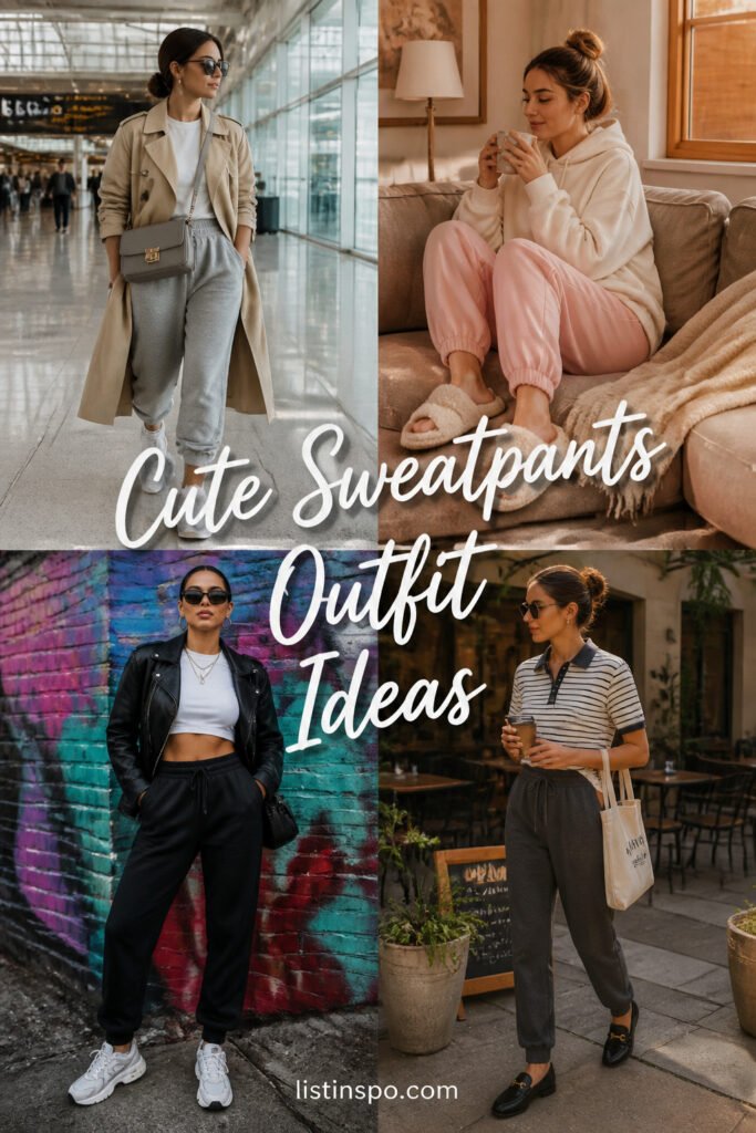 25 Best Cute Sweatpants Outfit Ideas to Try Now