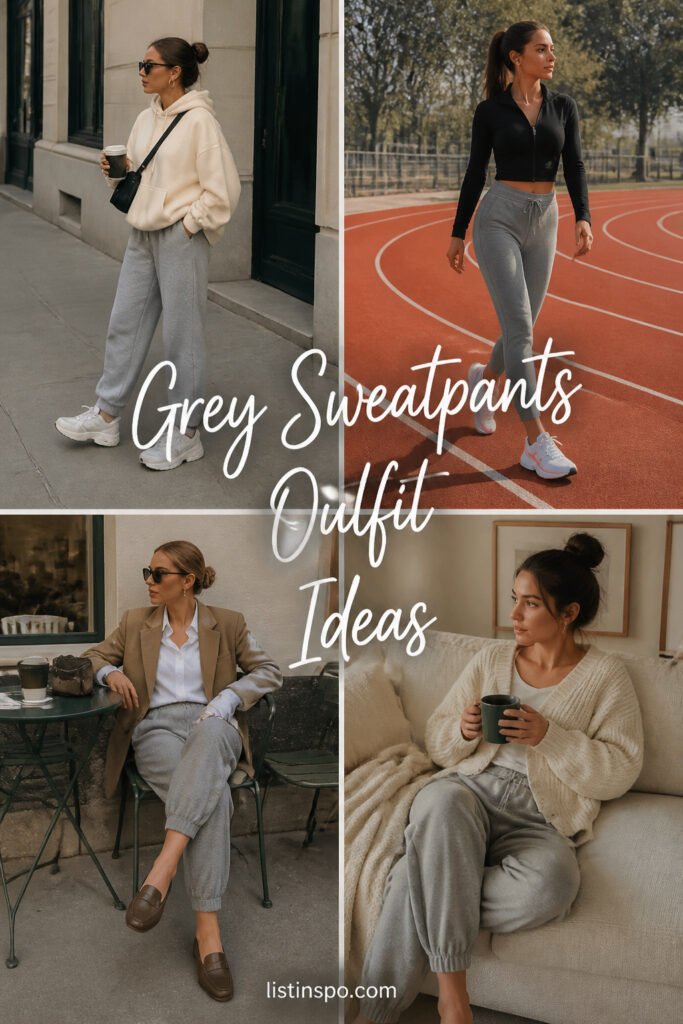 10 Top Grey Sweatpants Outfit Ideas That Are Trending