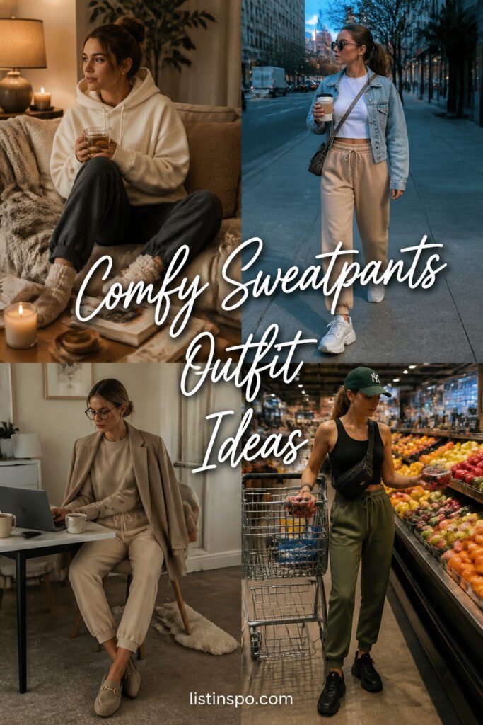 20 Top Comfy Sweatpants Outfit Ideas for Everyday Wear