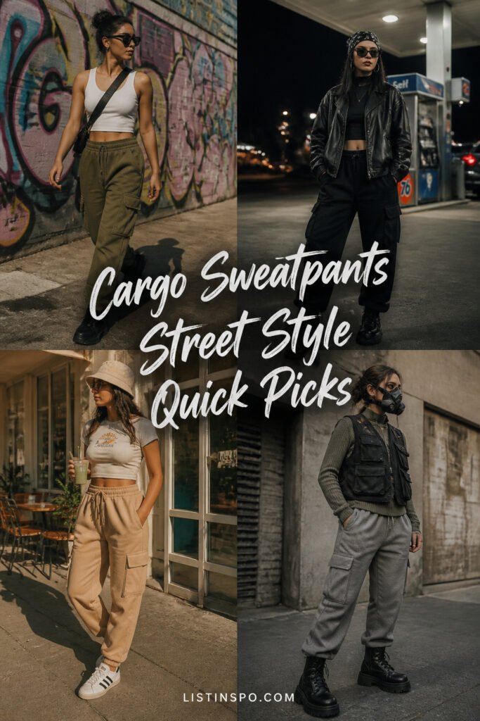 10 Quick Cargo Sweatpants Street Style You Will Love