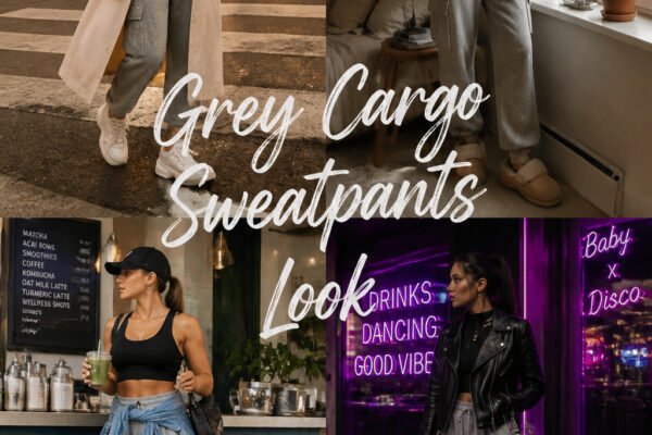 10 Best Grey Cargo Sweatpants Look That Are Trending