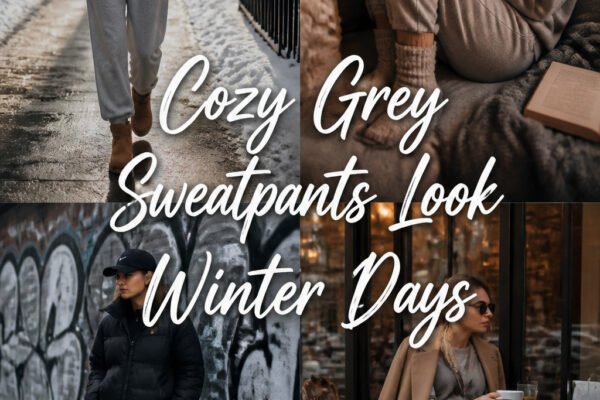 20 Fun Cozy Grey Sweatpants Look Winter for Everyday Wear
